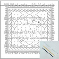 Pre engutat coixí de seda 50x50cm ÈTNIC